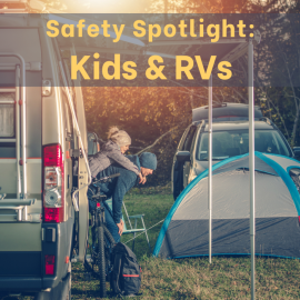 safety spotlight kids and RVs