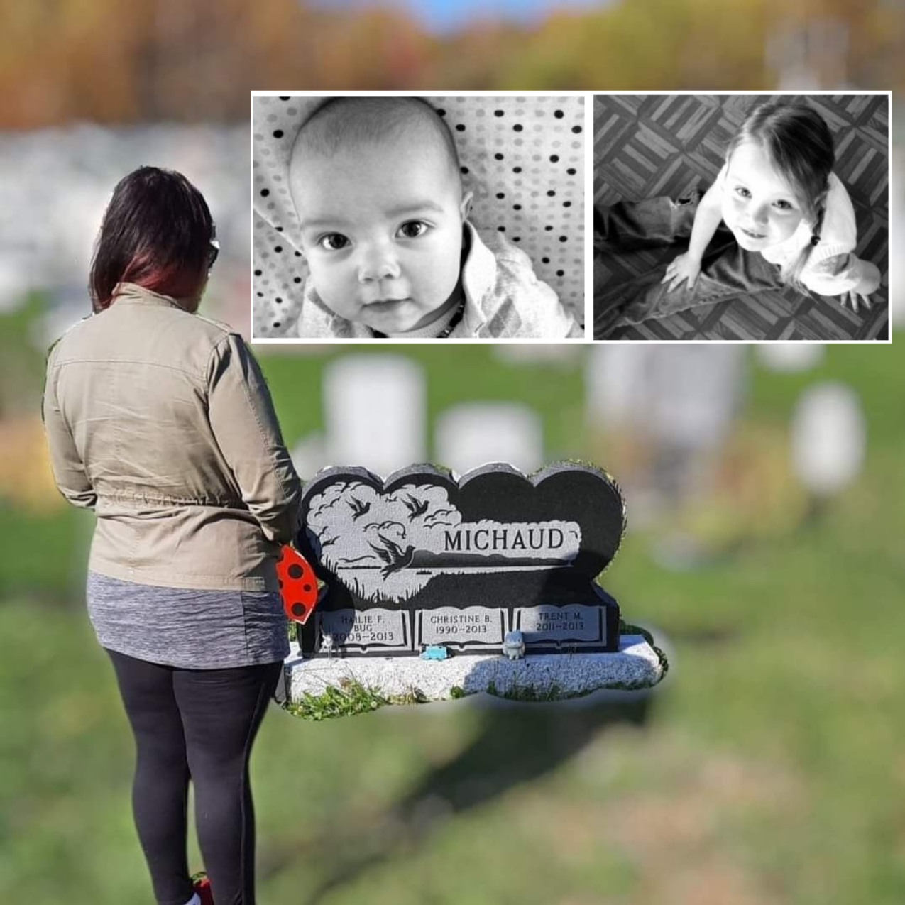 Eran Jones at gravesite