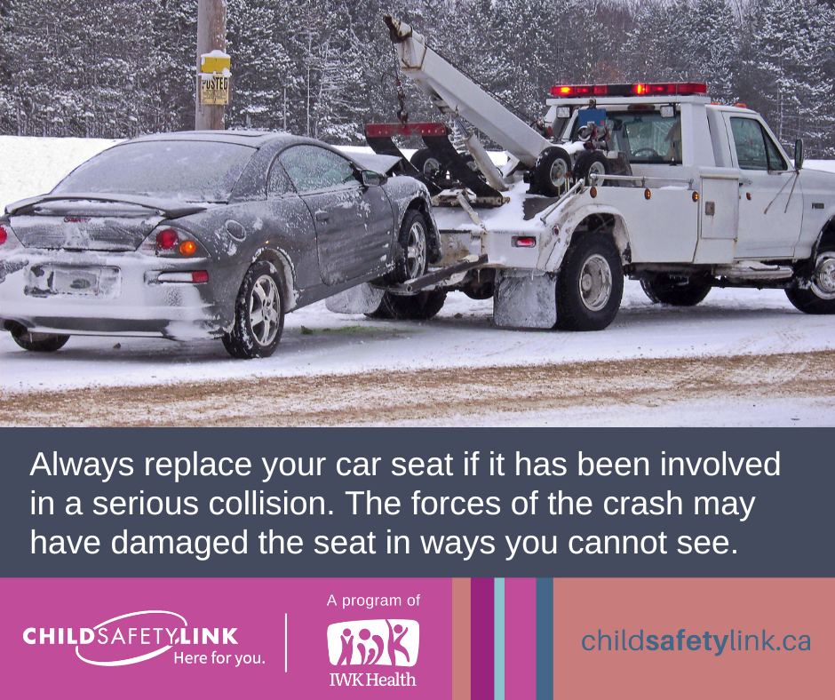 Always replaced your car seat after a serious crash