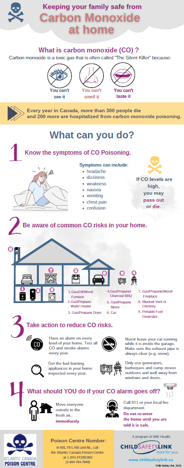 Carbon monoxide in the home